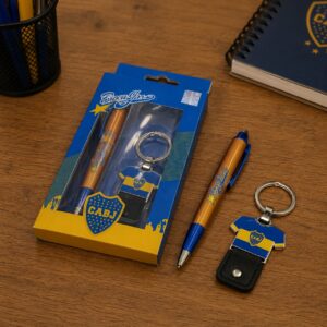 Set Lapicera Caja Boca