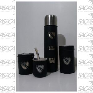 Set Matero Negro Aluminio Independiente