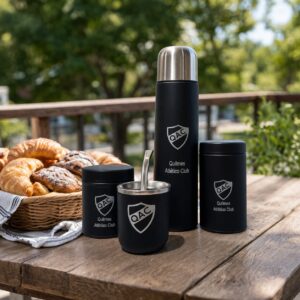 Set Matero Negro Aluminio Quilmes