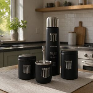 Set Matero Negro Aluminio Racing