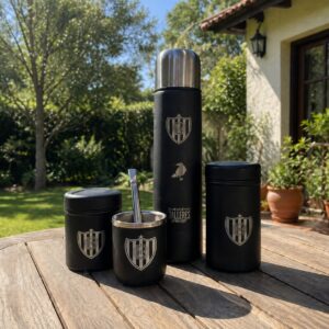 Set Matero Negro Aluminio San Lorenzo