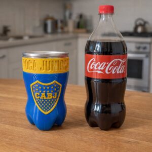 Vaso Botella Cortada 3D Boca